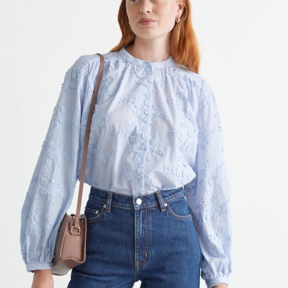 & Other Stories Tops - NWT & Other Stories Relaxed Textured Blouse